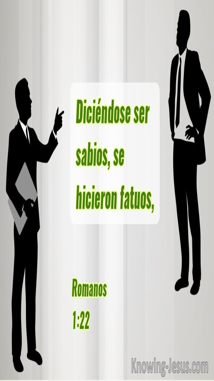 Romanos 1:22 (plata)